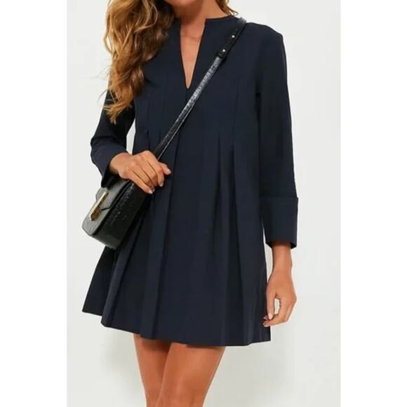 Tuckernuck Luella Oxford Navy Blue A-line Dress Women's Size Plus XXL NWOT - Picture 1 of 7